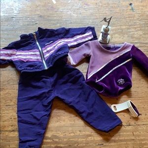 American girl doll gymnastics set